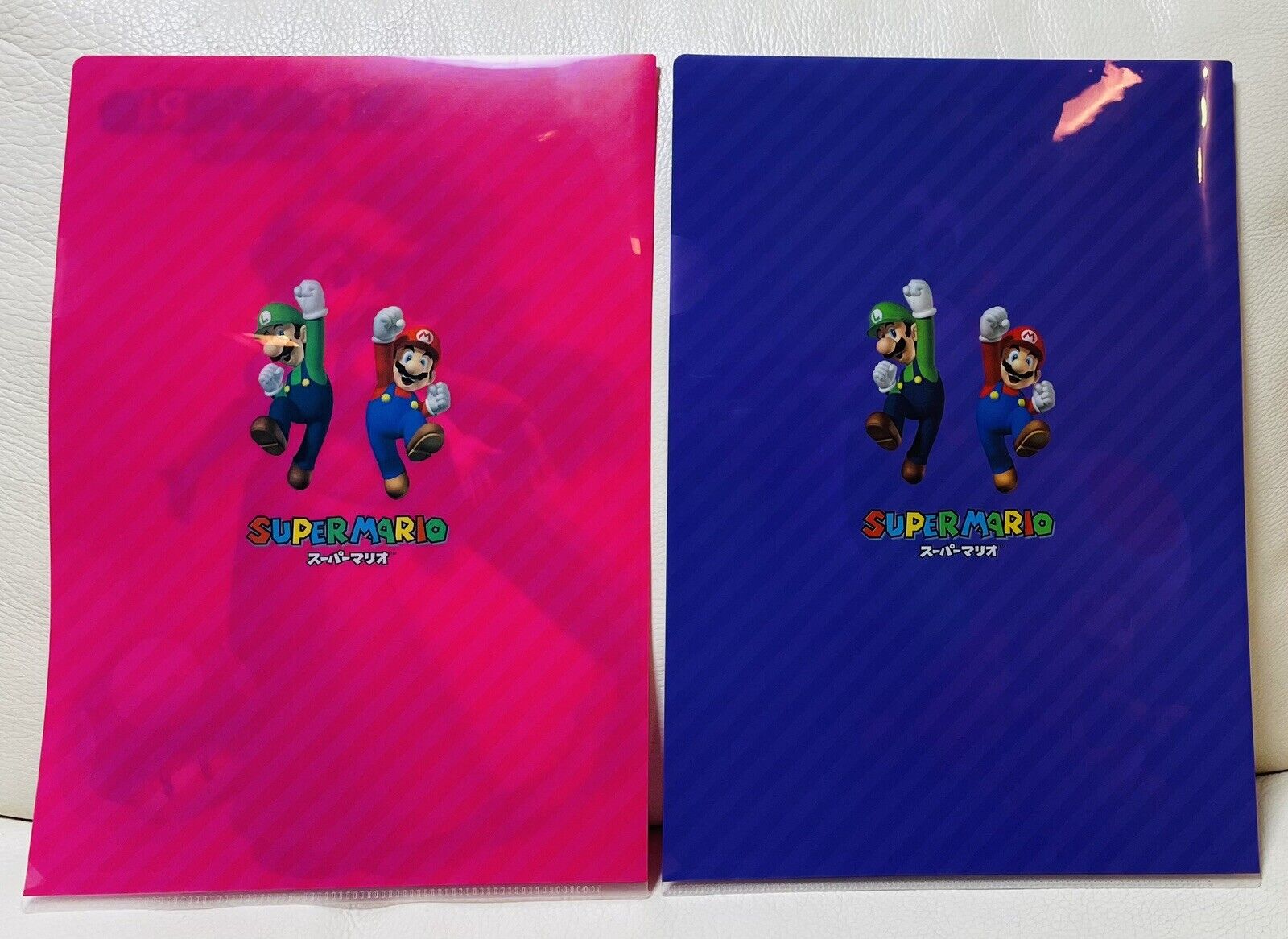 Super Mario Bros. Folders/Princess Peach,Yoshi/2 pieces/Double-sided/A4 size