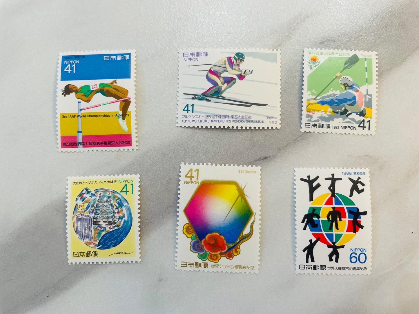 Japanese postage stamps for Mr.Robert 8.6