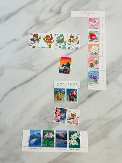 Japanese postage stamps for Mr.Robert