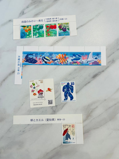 Japanese postage stamps for Mr.Robert