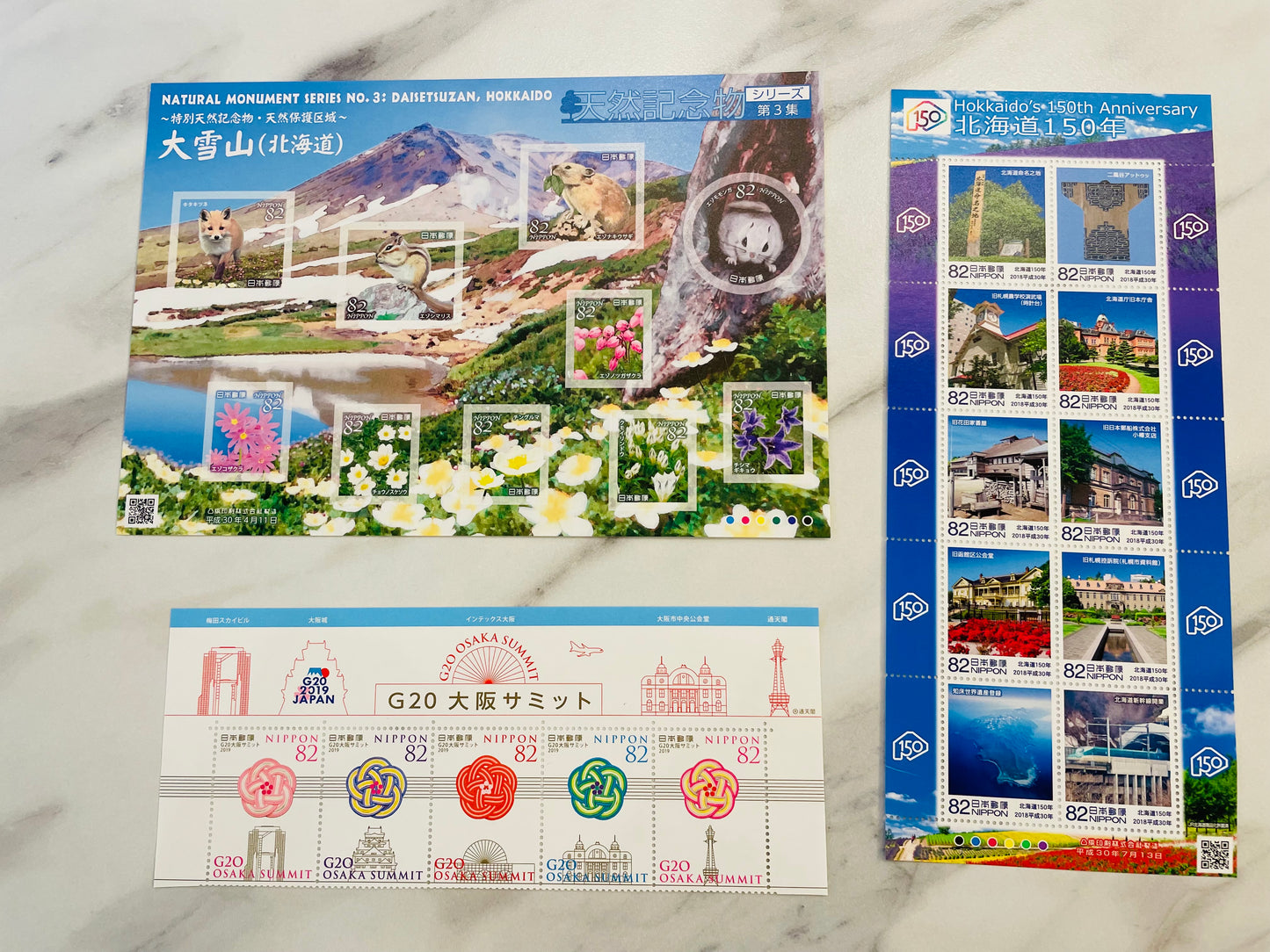 Japanese postage stamps for Mr.Robert