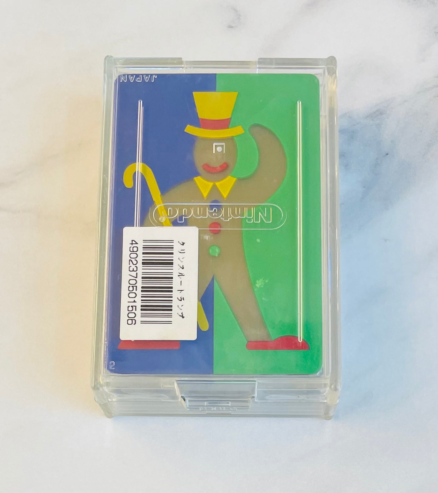 Vintage Nintendo Clear Plastic Playing Cards,1990,Very Rare☆Unused