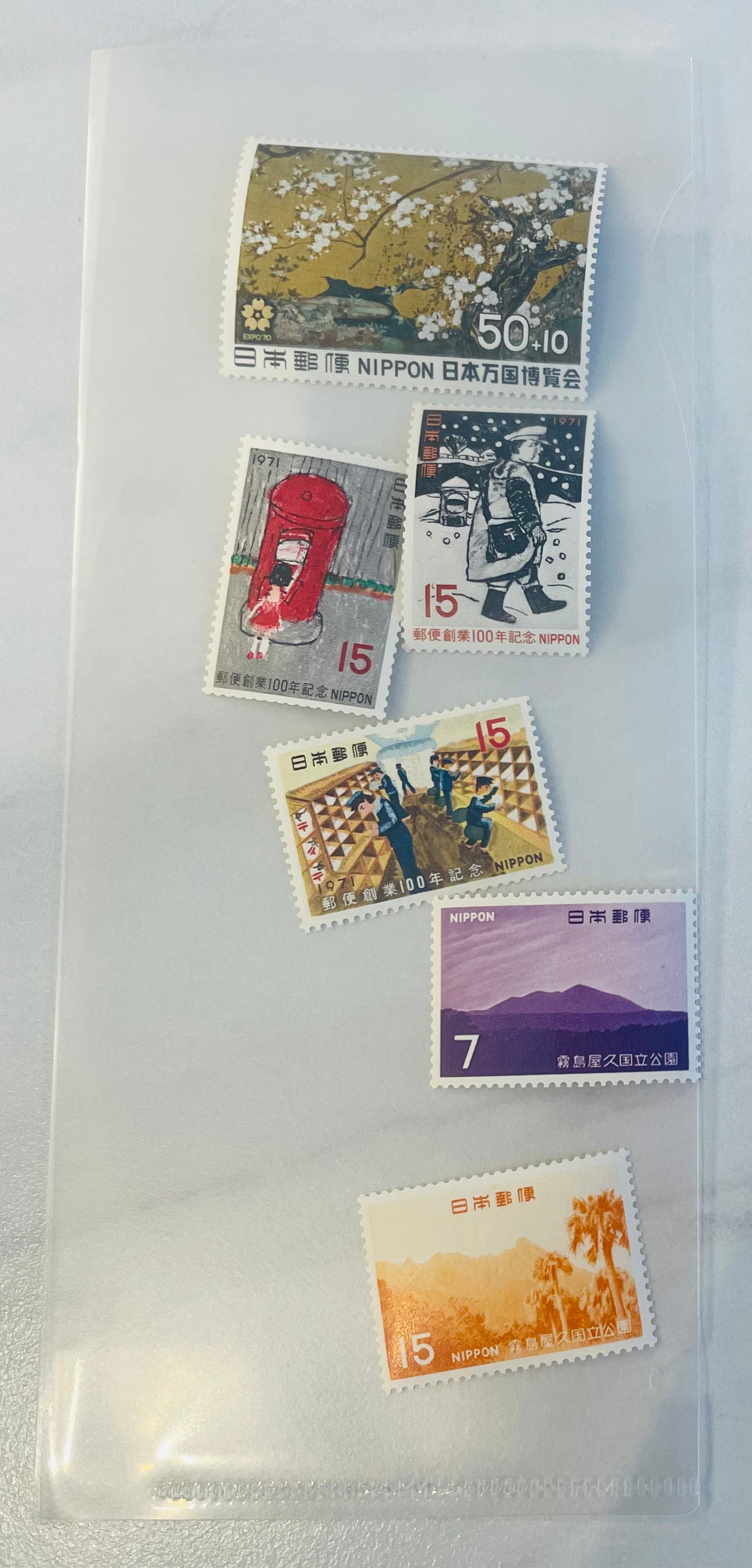 Japanese postage stamps for Mr.Robert 5.17