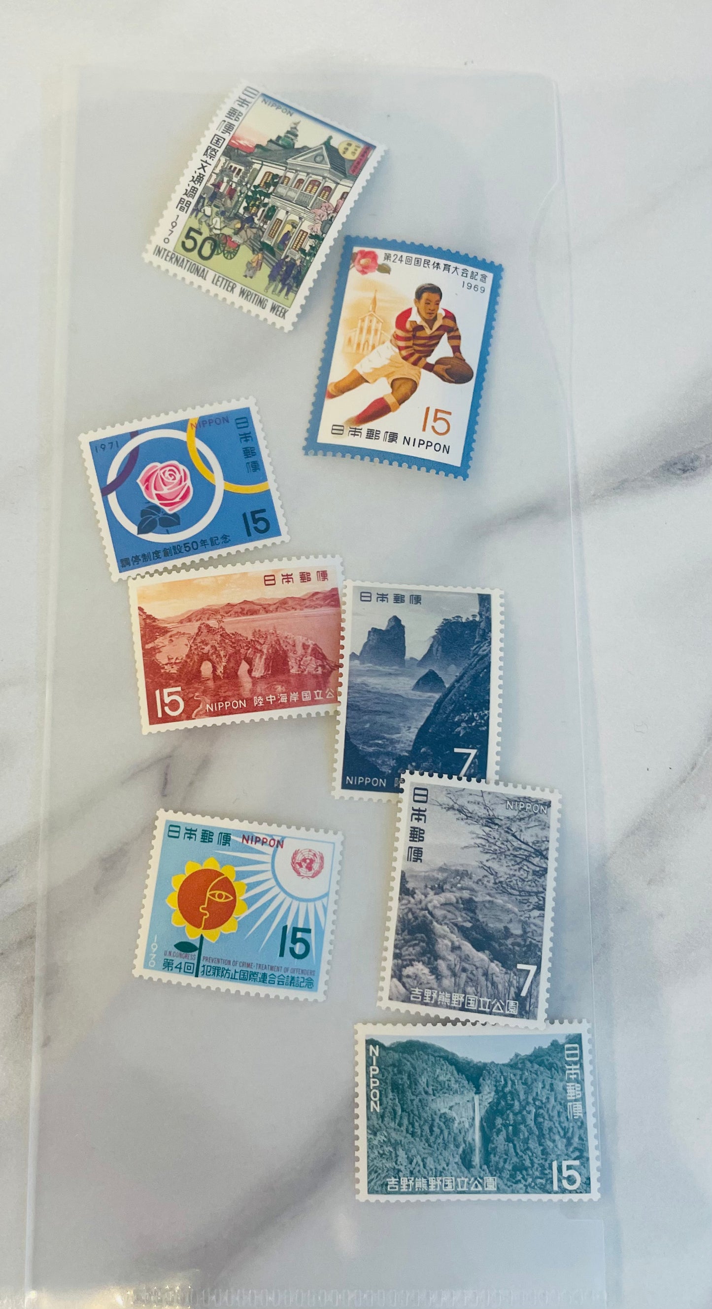 Japanese postage stamps for Mr.Robert 5.17